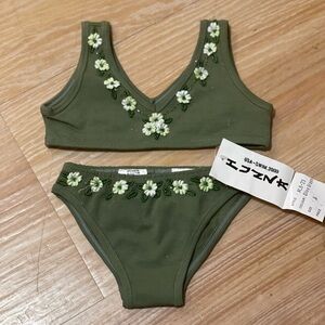 2000s Y2K Hunza G Two Piece Swimsuit Bodysuit